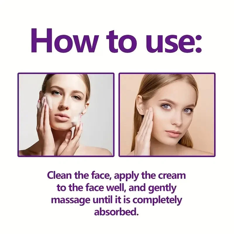 2 Minutes Facial Lifting Day and Night Cream Contains Retinol, Hyaluronic Acid and Collagen - Moisturizing Lotion Suitable for All Light Skin Tone - LKBA