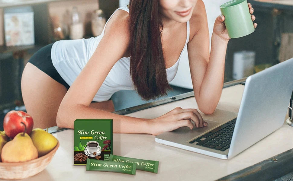 2 Boxs 18 Pcs/Box Natural Herbal Premium Slim Green Coffee Bean. Super Safe Weight Loss Fast Sliming Products - LKBA