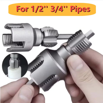 Universal Internal External Pipe Threading Tool Compact Durable Hand Tool for Fast Pipe Fittings - LKBA