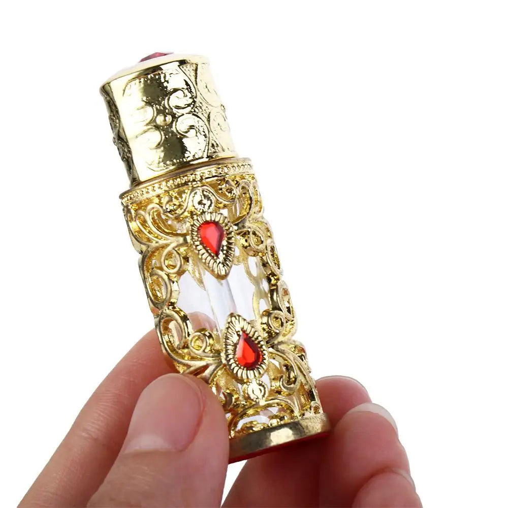 Alloy Dropper Arabian Style Dubai Middle East Style Perfume Bottles Cosmetic Container Refillable Bottles Essential Oil Bottles - LKBA