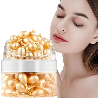 50Pcs Collagen Face Care Capsules Serum Spot Acne Wrinkle Remover Firming Whitening Hyaluronic Acid Essence Skin Care New style - LKBA