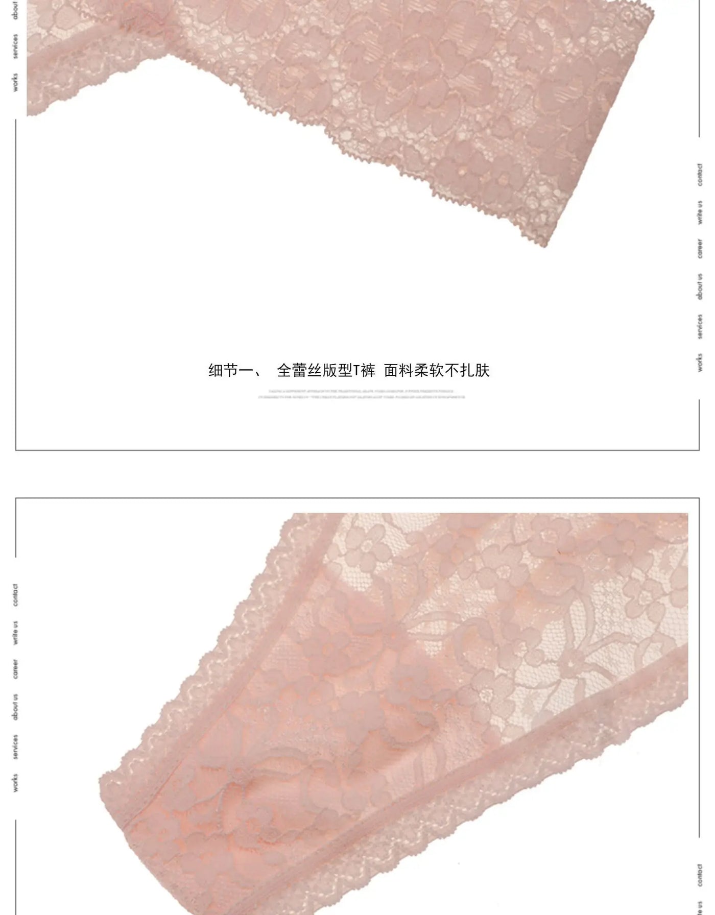 S-XL Plus Size Transparent Lace Lady thong Sexy Low-Waist Women's Lingerie Hollow Out G-string Temptation Female T-pants Tanga - LKBA