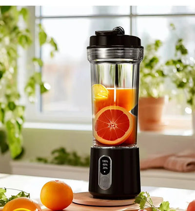 4000mAh Portable Juicer Dual Purpose Juice Cup 180W USB Outdoor Fresh Fruit Blender 4 Blade Smoothie Juice Cup Blender - LKBA