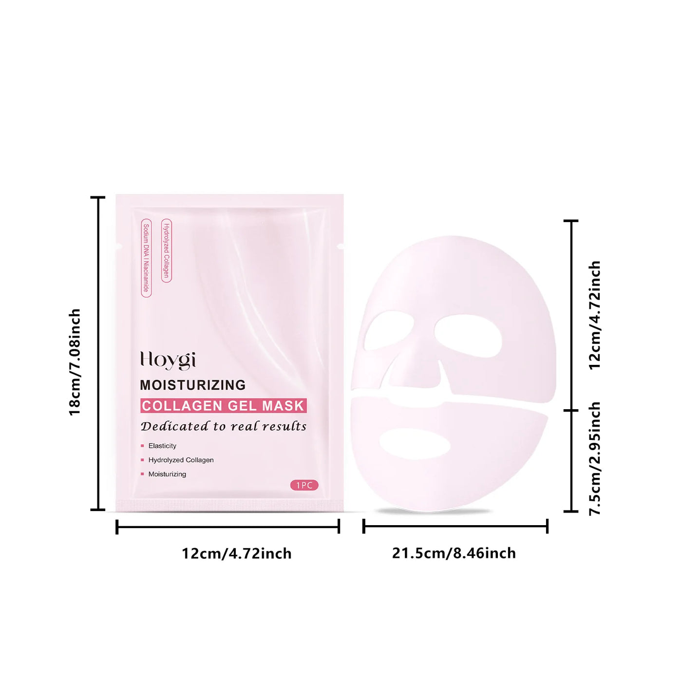 Bio-Collagen Face Mask Anti-Wrinkle Firming Lift Deep Hydrating Overnight Mask Shrink Pores Brightening Repair Skin Care - LKBA