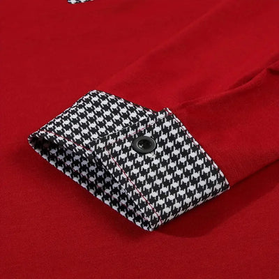 Spring and Autumn Men's Long Sleeve Polo Shirt Classic Business Office T-shirt Male Street Casual Fashion Solid Color Top - LKBA