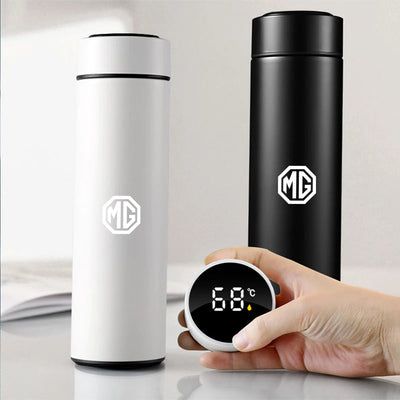 Car 500ml Smart Thermo Mug Drink Flask Temperature Display For MG ZS 5 7 6 Cyberster MG4 EV ES5 HS ONE GT GS MG3 EZS 3SW Scorpio - LKBA