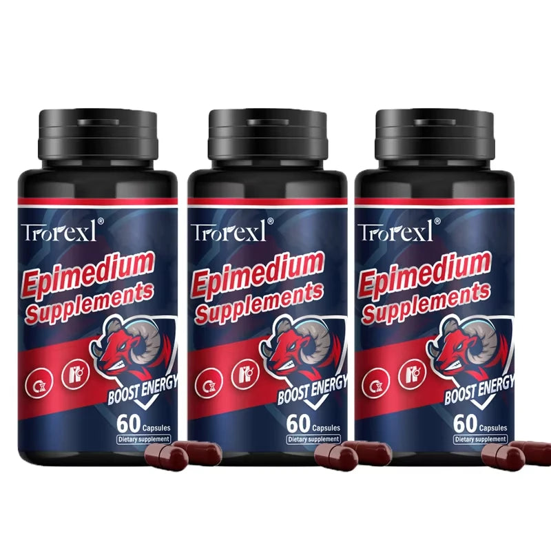 Herb Epimedium Capsules, Male Enhancing Supplement,Test Booster for Men Performance - Drive, Strength, Stamina Growth - LKBA