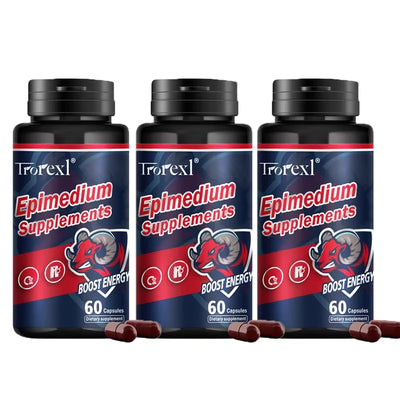 Herb Epimedium Capsules, Male Enhancing Supplement,Test Booster for Men Performance - Drive, Strength, Stamina Growth - LKBA