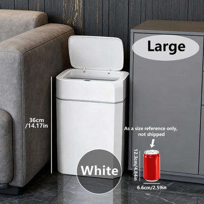 TOKA 2Pack Smart Sensor Trash Can with Lid Suitable for Bathroom Kitchen Bedroom Office Home - LKBA