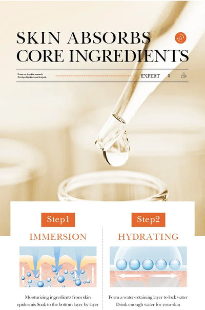 Facial  Serum Yeast Freeze-Dried Power Skin Care Set Shrink Pores Moisturizing Brighten Anti Aging Peptides Essence - LKBA