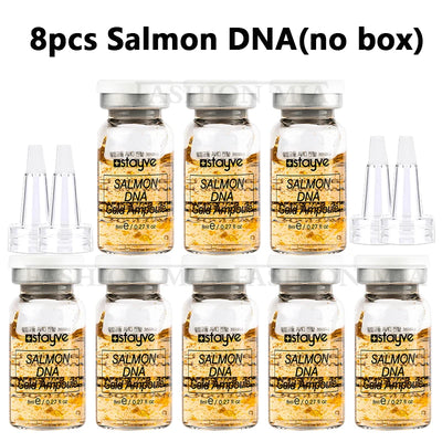 Stayve 8ml Salmon DNA Gold Ampoule Serum Kit Natural Brightening Whitening Moisturizing Rejuvenation Face Care Skin - LKBA