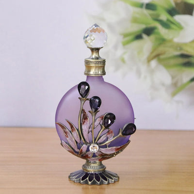 30ml Luxury Vintage Perfume Bottles parfum Maple Leaves Handcrafted Mini Travel Essentials Oil Glass Refillable Refill Dropper - LKBA