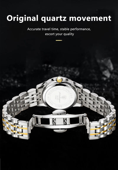 POEDAGAR Luxury Watch for Man Elegant Date Week Waterproof Luminous Men Watch Quartz Stainless Steel Sports Men's Watches reloj - LKBA