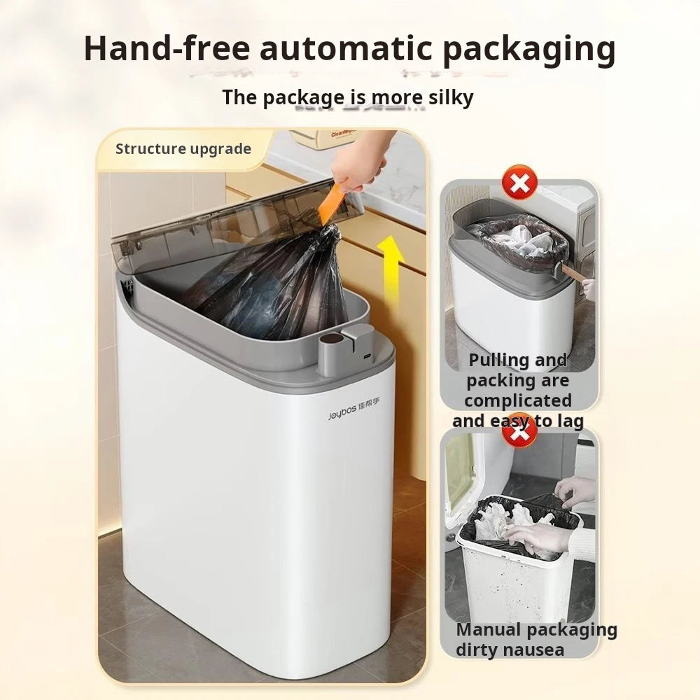 Smart Sensor Trash Can JOYBOS Rechargeable Auto Adsorption Bag Garbage Can For Toilet Living Room Kitchen Household Items - LKBA
