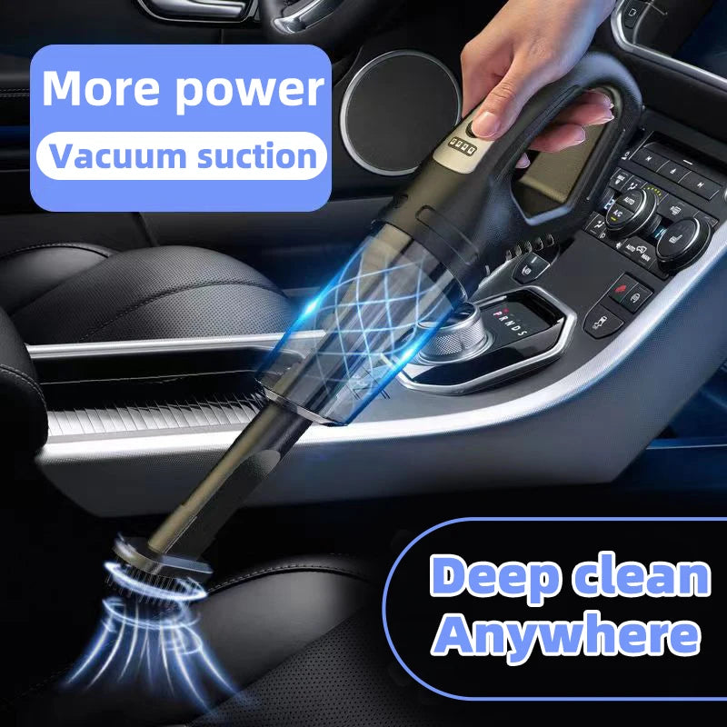 Car Multipurpose Vacuum Cleaner Handheld Powerful Suction Rechargeable Car and Home Dual Use Small Wireless Vacuum Cleaner - LKBA