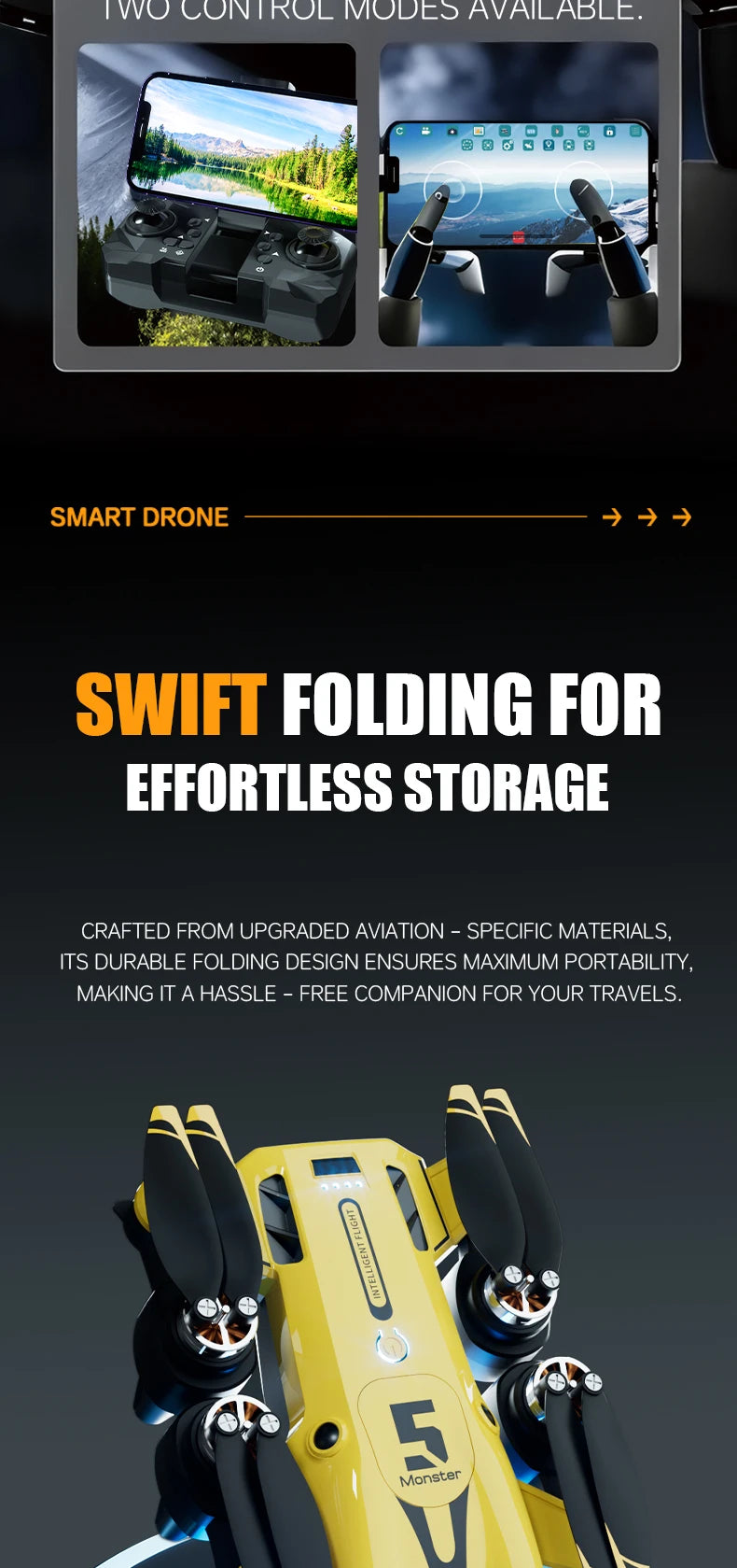 M5 Drone Professional 8K Wide-Angle HD Triple Camera Wi-Fi FPV Height Hold RC Drone Aircraft Quadrotor Adult - LKBA