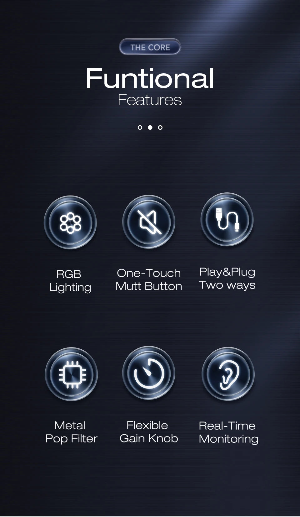 Zealsound RGB USB Condenser Gaming Microphone Computer Professional Mic For PC PS4 PS5 Mac Phone Recording Streaming Podcasting - LKBA