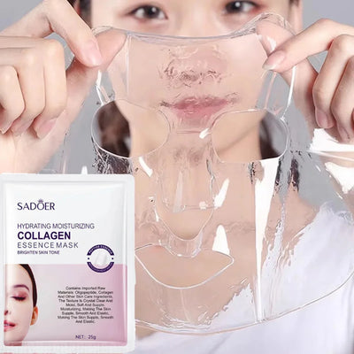 Collagen Anti-Wrinkle Facial Mask Anti-Aging Fade Fine Lines Firm Skin Moisturizing Brightening Smooth Skin Care Korean Cosmetics - LKBA