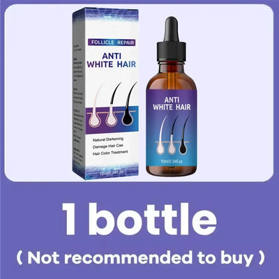 24 NEW White To Black Gray White Hair Serum Natural Color Repair Nourish Essence Anti-gray Care for Men Women - LKBA