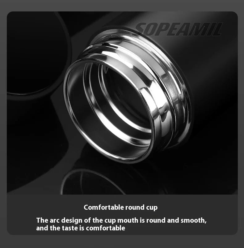 Car Vacuum Cup Thermos Mug Temperature Display Coffee Cup Mercedes-Benz A C E S Class A35 A45 C43 CLA CLS GLA GLC GLK ML SL Vito - LKBA