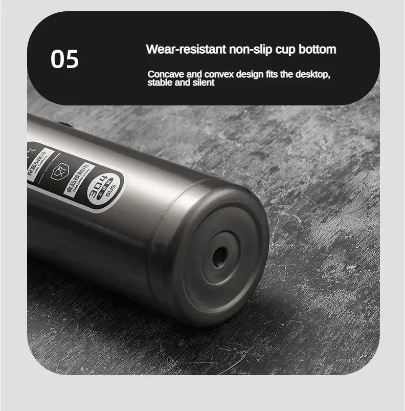 500ML-1Liter Stainless Steel Thermos Bottle with LED Temperature Display Sus304 Tea Water Bottle Vacuum Flask Portable Cups - LKBA