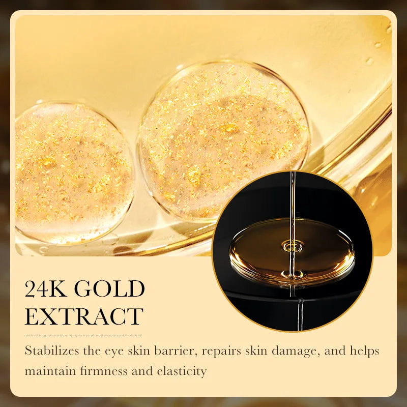 24k Gold Hyaluronic Acid Eye Cream Anti Dark Circles Eye Bags Firming Moisturizing Eyes Skin Care Prodcuts - LKBA