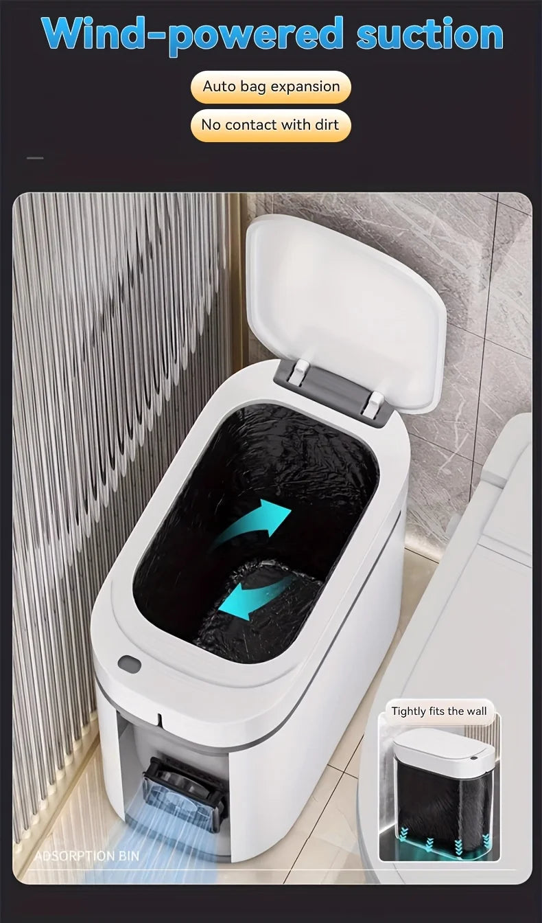 Smart Sensor Trash Can JOYBOS Rechargeable Auto Adsorption Bag Garbage Can For Toilet Living Room Kitchen Household Items - LKBA