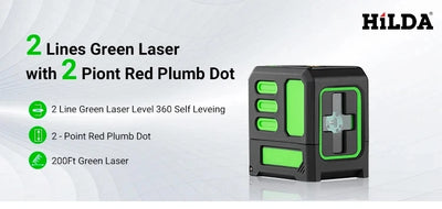Green Cross Laser Level meter 360 Automatic Level meter Construction Tools and Equipment Optical Instruments - LKBA