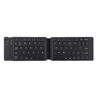 Bluetooth 5.1 Keyboard 3-Folding Mini Keyboard Rechargeable Foldable Keyboard with Touchpad - LKBA