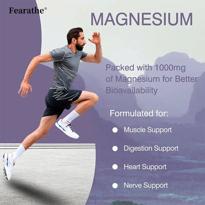 Magnesium Citrate - Supplement for Bone, Sleep, Heart Health, Nerve, Muscle & Metabolism,Easily Absorbed,Non-GMO - LKBA