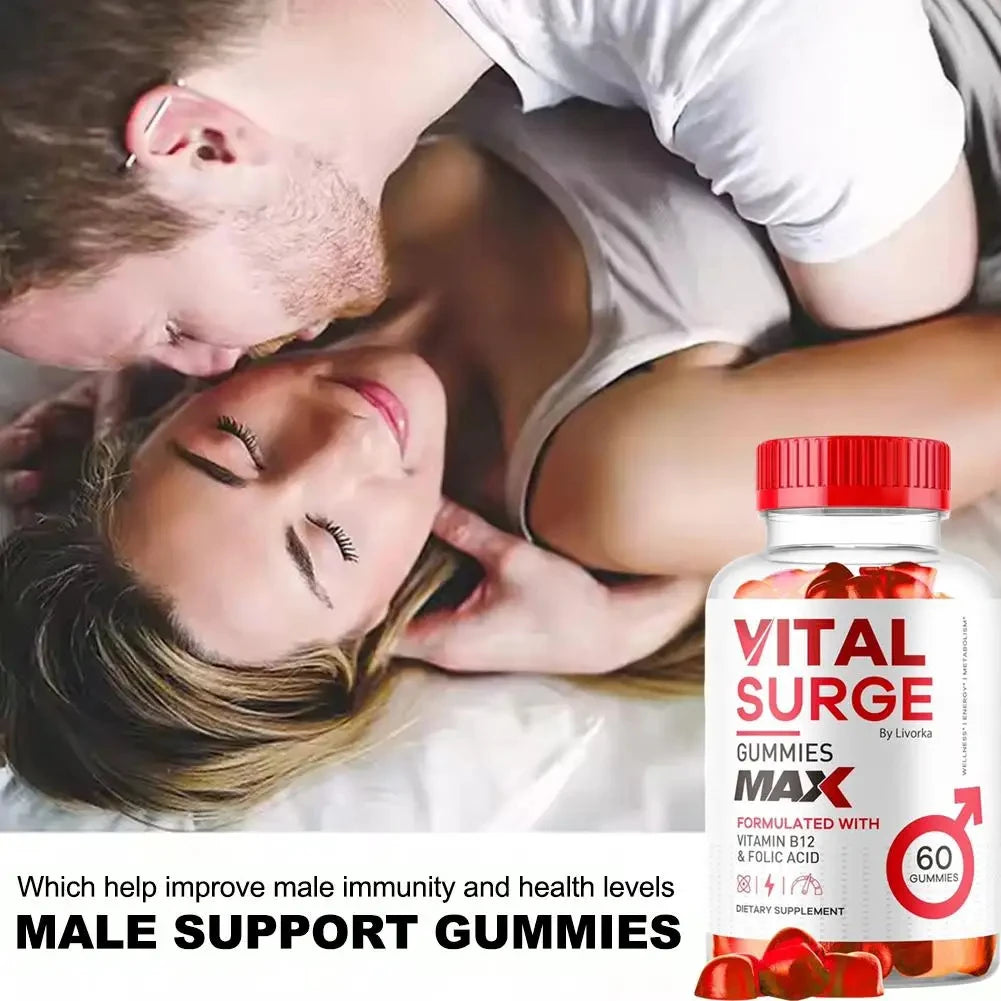 Vital Surge Gummies- Vital Vita Surge Maximum Strength 1000MG Advanced Supplement Gummies, VitalSurge Mens Detox Supplement - LKBA