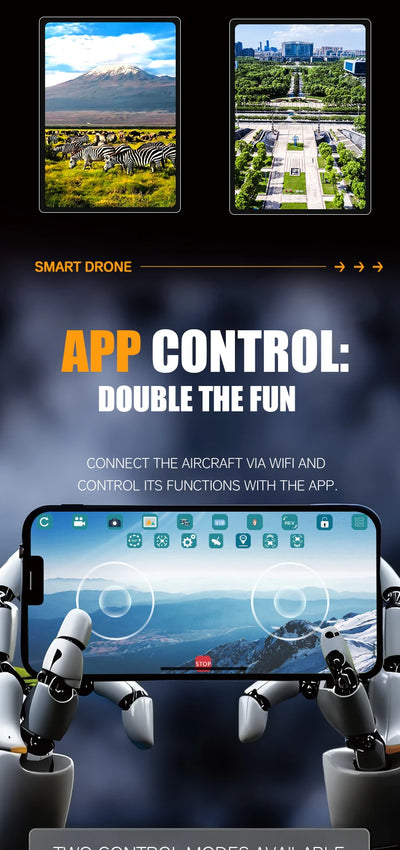 M5 Drone Professional 8K Wide-Angle HD Triple Camera Wi-Fi FPV Height Hold RC Drone Aircraft Quadrotor Adult - LKBA