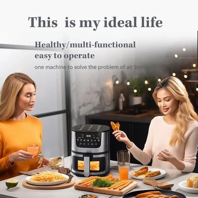 7L Electric Air Fryer Smart Multi-function Hot Convection Oven Deep Fryer Without Oil LED Touch Control - LKBA