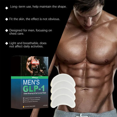 Man Gynecomastia Removal Patch Breast Reduction Tighten Anti Cellulite Strengthen Belly Muscle Body Fitness - LKBA