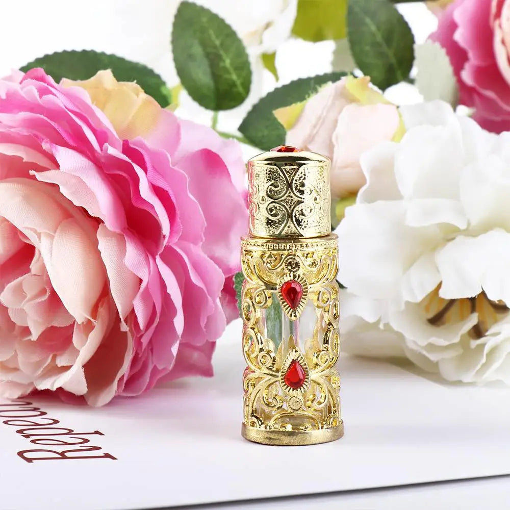 Alloy Dropper Arabian Style Dubai Middle East Style Perfume Bottles Cosmetic Container Refillable Bottles Essential Oil Bottles - LKBA