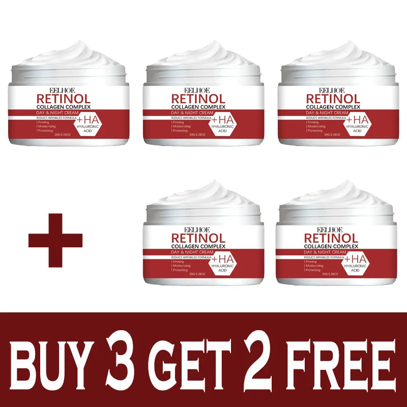 Anti-Aging Retinol Cream Collagen Wrinkle Remover Face Care Cream for Moisturizer Whitening Brighten Skin Care Products - LKBA