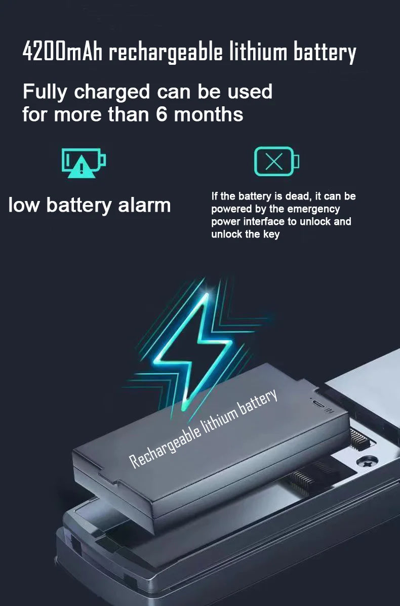 Tuya APP Smart Life APP Control Voice Intercom Smart Lock 3D Face Recognition Fingerprint Password Smart Door Lock with Camera - LKBA