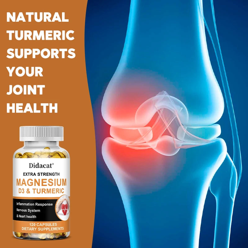 High Absorption Magnesium Capsules 500 Mg - Helps Improve Muscle, Sleep, Joint, Bone, Immune, and Cardiovascular Health - LKBA