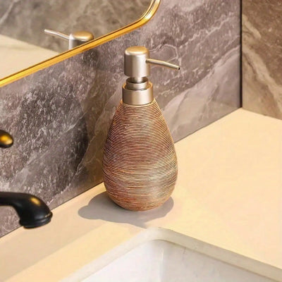 Creative Retro Style Ceramic Push-Type Soap Dispenser with Pump, Hand Soap Bottle - LKBA