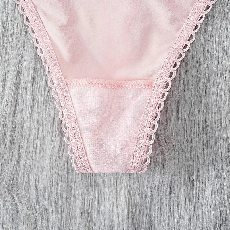 Women Sexy Lace Panties Low-waist Thong Female Underwear Hollow Cross Strappy G-String Breathable Lingerie Embroidery Intimates - LKBA