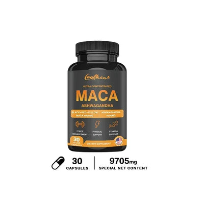 Male Supplement with Ashwagandha and Maca To support Male Libido and Promote Healthy Capsules - LKBA
