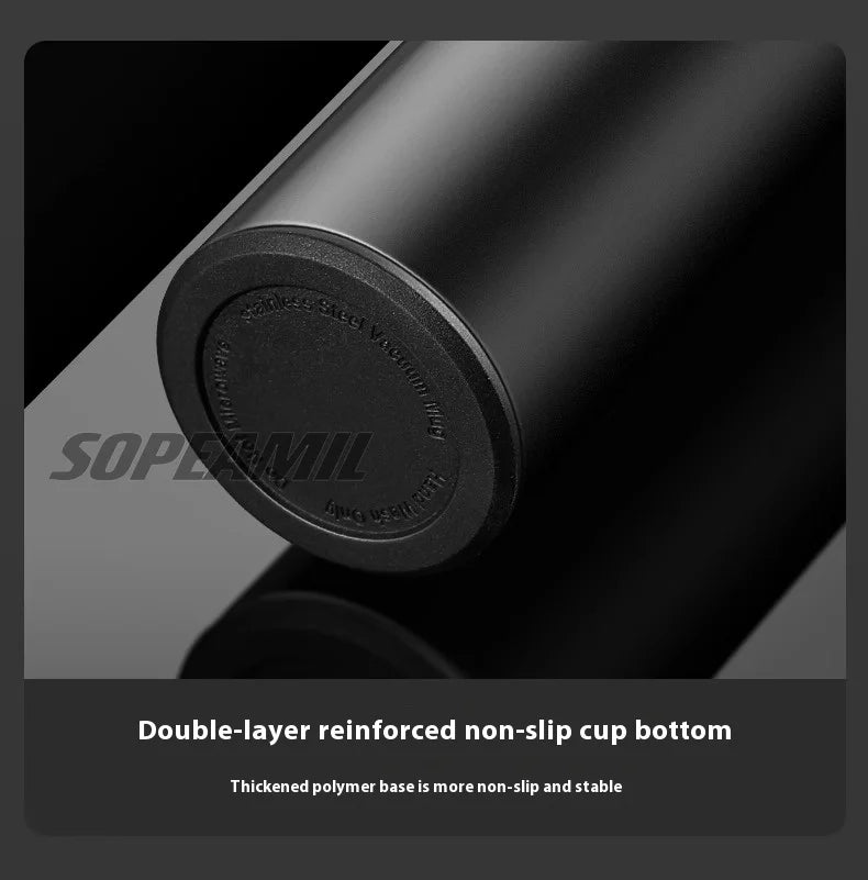Car Vacuum Cup Thermos Mug Temperature Display Coffee Cup Mercedes-Benz A C E S Class A35 A45 C43 CLA CLS GLA GLC GLK ML SL Vito - LKBA