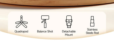 TOKQI Extendable Tripod with Bluetooth Remote,1/4'' Screw,Phone Holder,72inch Monopod for Smartphone Camera Projector brackets - LKBA