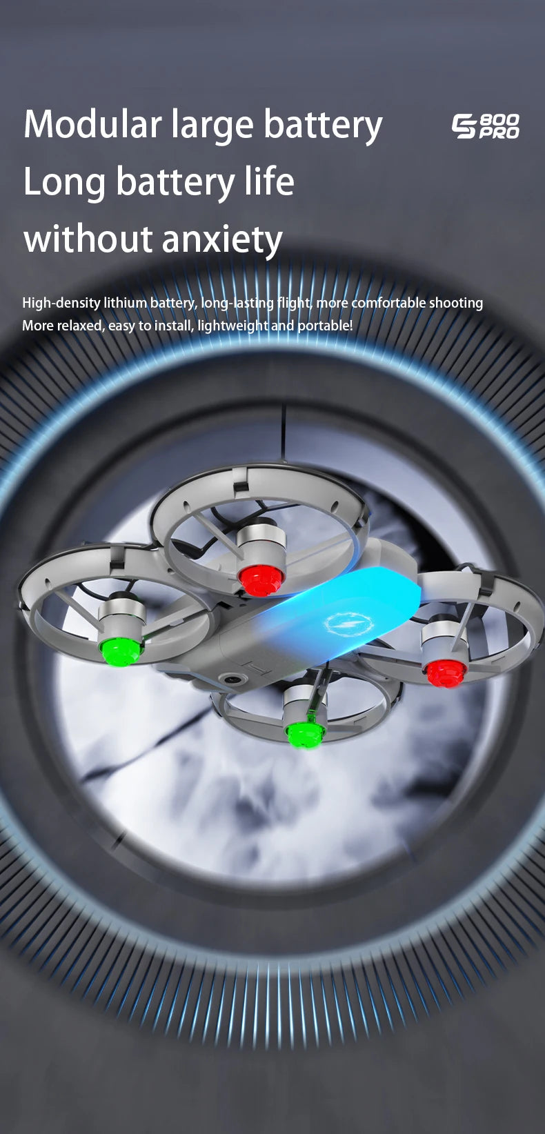 NEW ES800 Pro Mini Drone 1080P HD Camera Brushless Motor Obstacle Avoidance Aerial Photography Remote Control Aircraft Quadcopter - LKBA