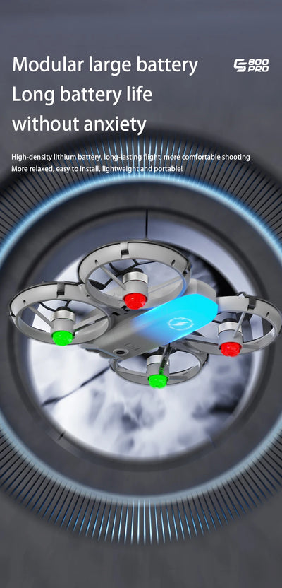 NEW ES800 Pro Mini Drone 1080P HD Camera Brushless Motor Obstacle Avoidance Aerial Photography Remote Control Aircraft Quadcopter - LKBA