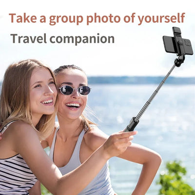 3 In 1 Bluetooth Wireless Selfie Tripod with Fill Light Shutter Remote Control - LKBA