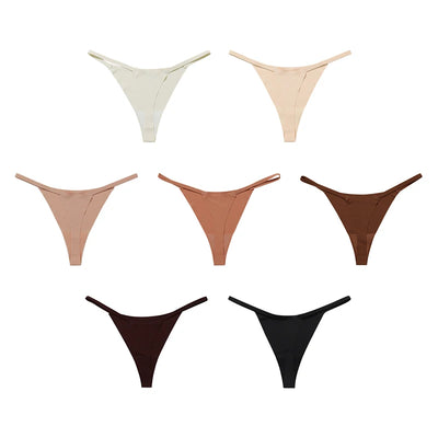 Hot Sale Sexy Ladies T-back Skin-friendly Underpants Stretch Thongs Women Underwear G-string seamless panties for women - LKBA