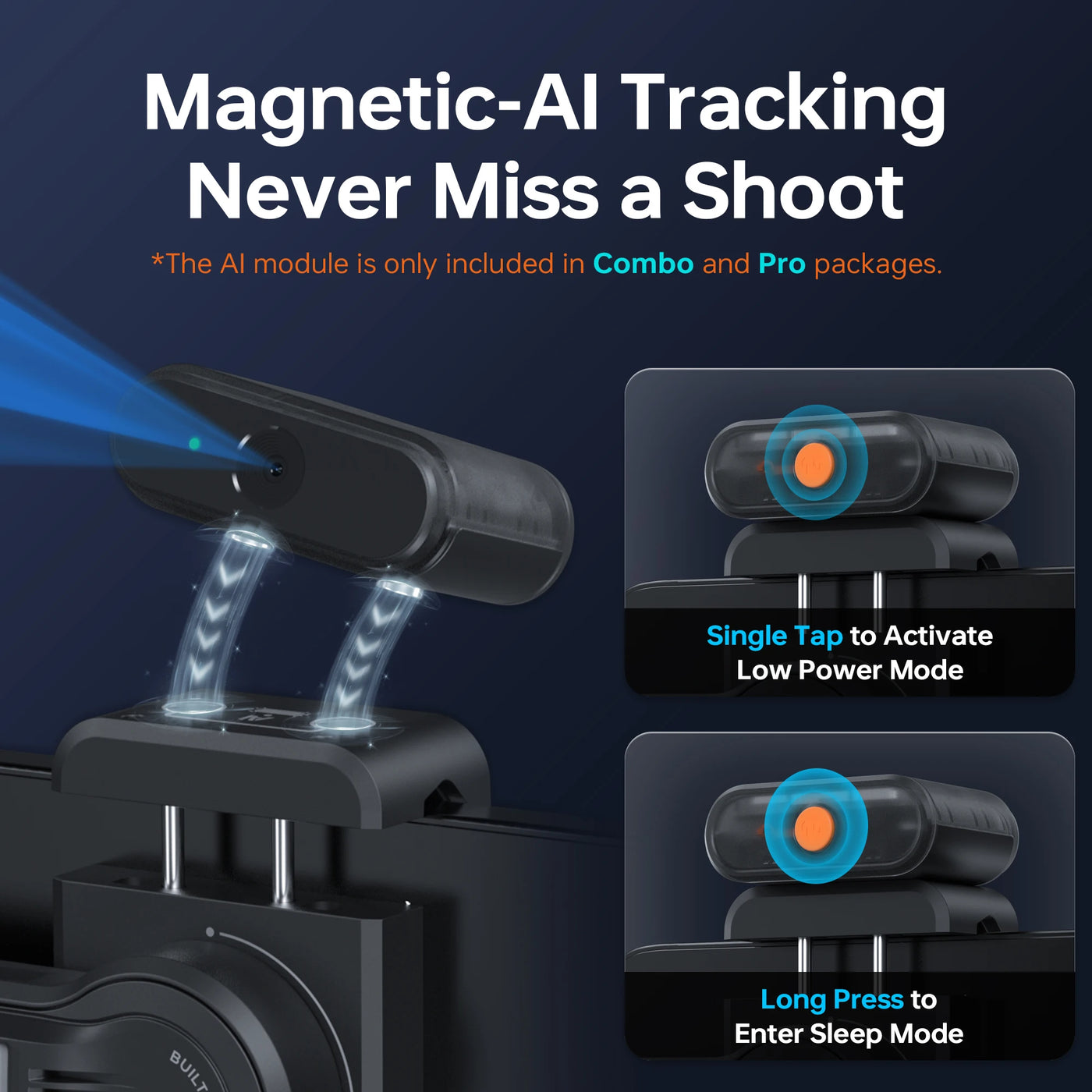 SMOOTH 5S AI Tracking Handheld Stabilizer 3-Axis Smartphone Gimbal Outdoor Gimbals - LKBA