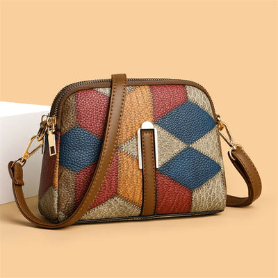 New Luxury Handbag Women Stitching Wild Messenger Bags Designer Brand Plaid Shoulder Bag Female Ladies Totes