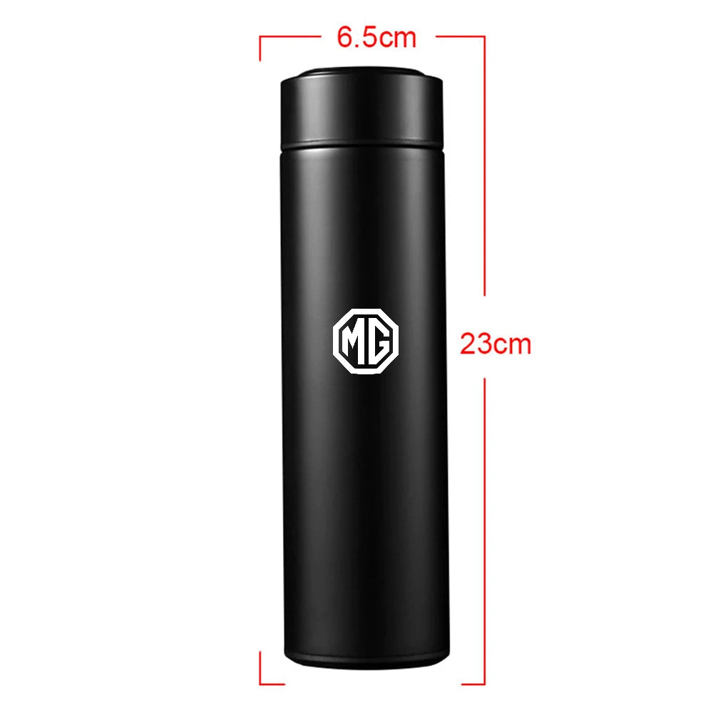 Car 500ml Smart Thermo Mug Drink Flask Temperature Display For MG ZS 5 7 6 Cyberster MG4 EV ES5 HS ONE GT GS MG3 EZS 3SW Scorpio - LKBA